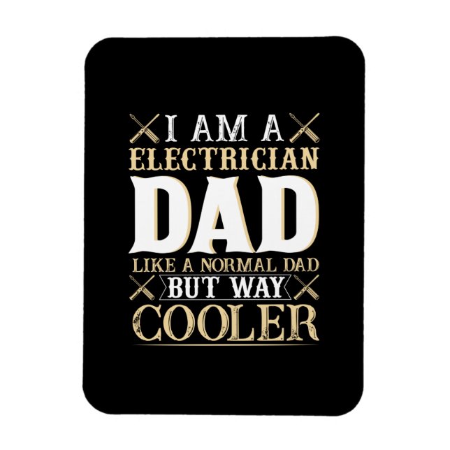 Imán Día del Padre Soy un papá electricista (Vertical)