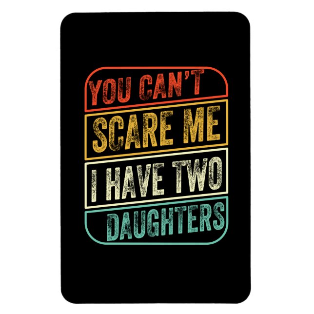 Imán Día del padre tengo dos hijas (Vertical)