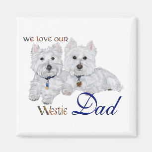 Imán Día del Padre Westie