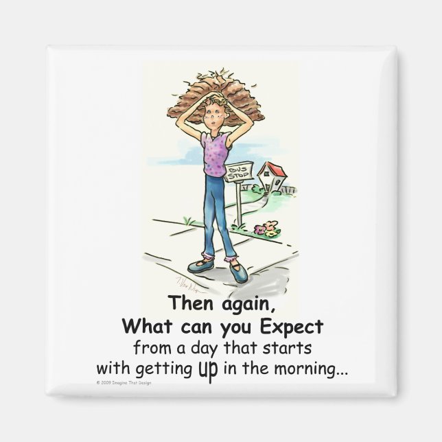 Imán Día del Pelo Malo (Frente)