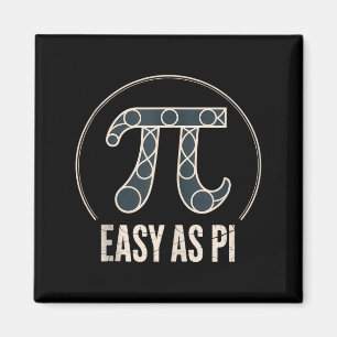 Imán Día del Pi 14 de marzo Regalo divertido de comida 