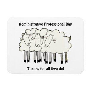 Imán Día del Profesional Administrativo - Gracias