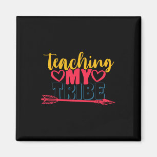 Imán Día del profesor enseñando mi tribu