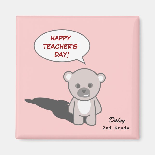 Imán Día del profesor_imán1(Personalice) (Frente)