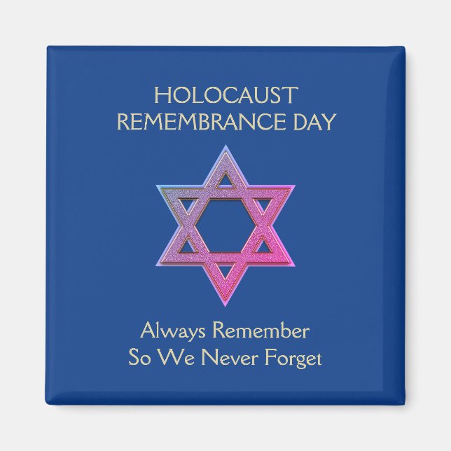Imán Día del Recuerdo del Holocausto YOM HASHOAH (Frente)