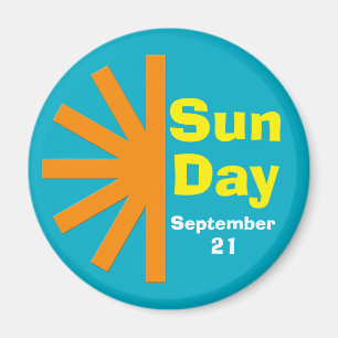 Imán Día Del Sol Para La Energía Solar