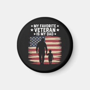 Imán Día del Veterano Padre Orgulloso