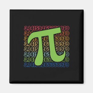 Imán Día divertido de Pi 3.14 Símbolo Pi Espiral Número