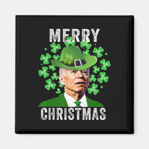 Imán Día divertido de San Patricio Joe Biden confundido