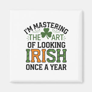 Imán Día divertido de San Patricio Orgullo irlandés Sue