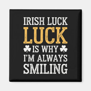 Imán Día divertido de San Patricio Orgullo irlandés Tré