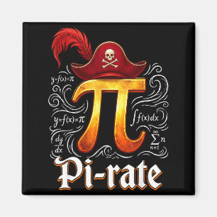 Imán Día divertido del Pi de la ciencia del pirata Estu