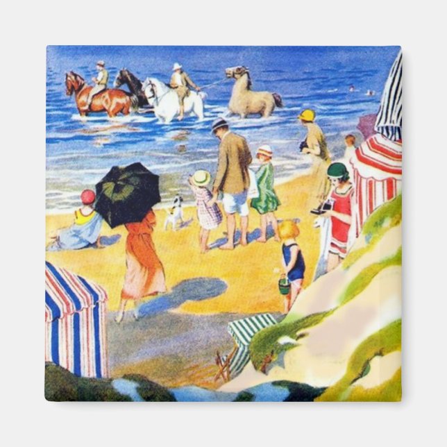 Imán Día en la playa (Frente)