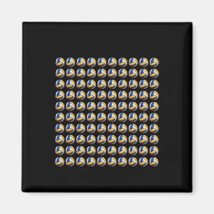 Imán Día Estudiantil Chicas Voleibol 100 Días De Scho