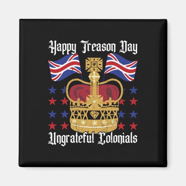 Imán Día Feliz de la Traición Día de la Independencia D (Frente)