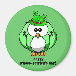 Imán día feliz de los patricks del whooo