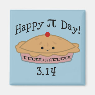 Imán ¡Día feliz lindo del pi!