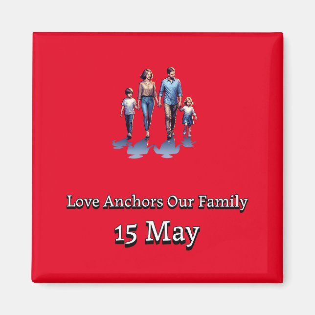 Imán Día Internacional de la Familia (Frente)