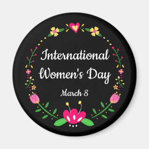 Imán Día Internacional de la Mujer