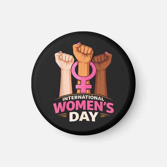 Imán Día Internacional de la Mujer 8 de marzo (Frente)