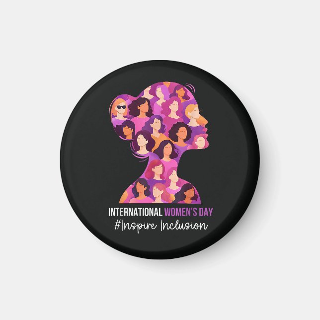 Imán Día Internacional de la Mujer 8 de marzo (Frente)