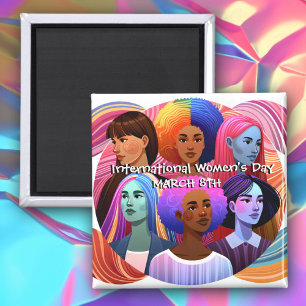 Imán Día Internacional de la Mujer Celebración de la