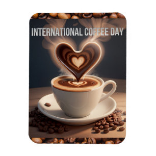 Imán Día Internacional del Café