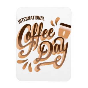 Imán Día Internacional del Café