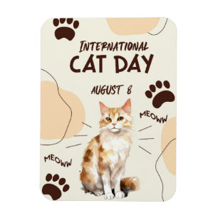Imán Día Internacional del Gato