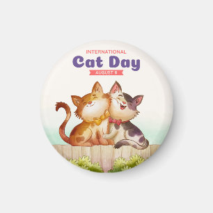 Imán Día Internacional del Gato