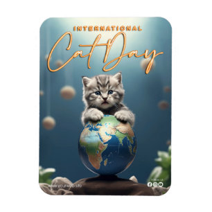 Imán Día Internacional del Gato