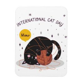 Imán Día Internacional del Gato