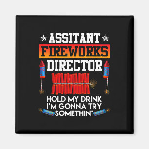 Imán Día Istant Fireworks Director Usa Fiesta Fan