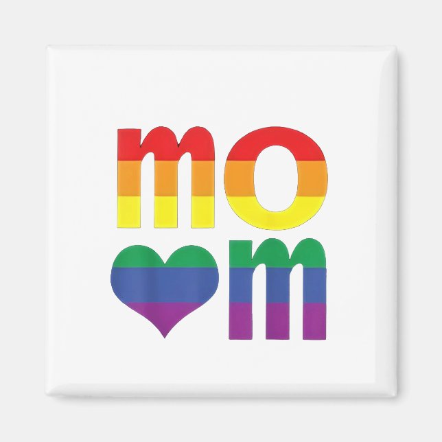 Imán Día LGBT del Día de la Madre (Frente)