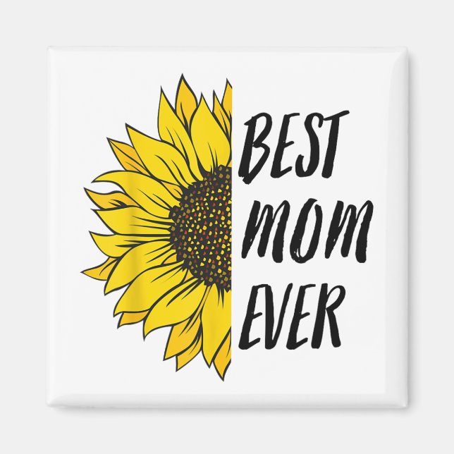 Imán Día Mejor Mamá De Hija Hijo Mamá Niño (Frente)