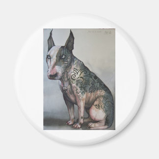Imán Día mexicano del difunto toro terrier