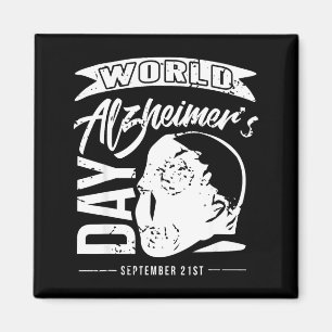 Imán Día mundial de concienciación sobre el alzheimer a