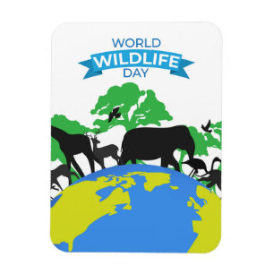 Imán Día Mundial de la Vida Silvestre