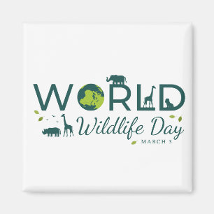 Imán Día Mundial de la Vida Silvestre