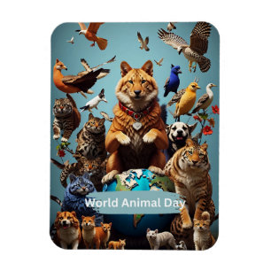 Imán Día Mundial de los Animales