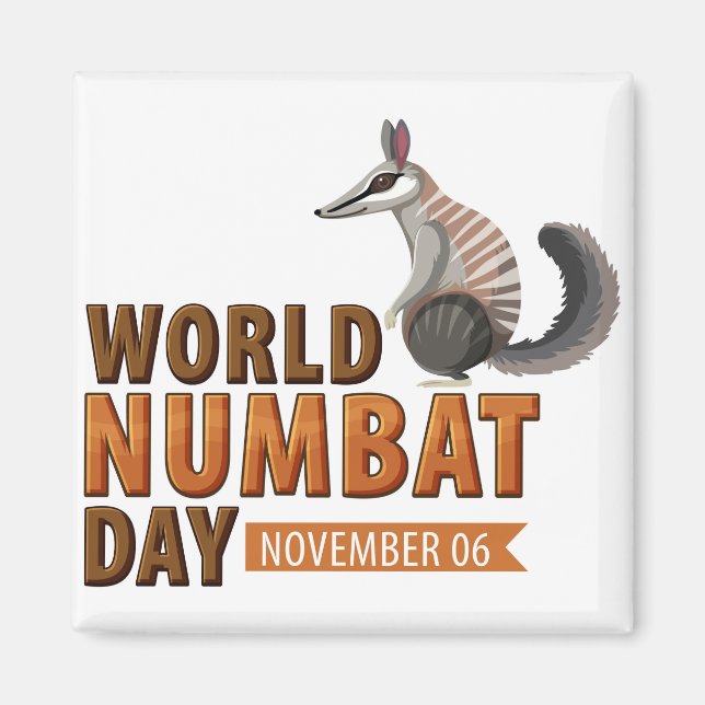 Imán Día Mundial del Número (Frente)