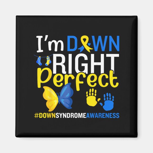 Imán Día Mundial del Síndrome de Down 21 de Marzo Down  (Frente)