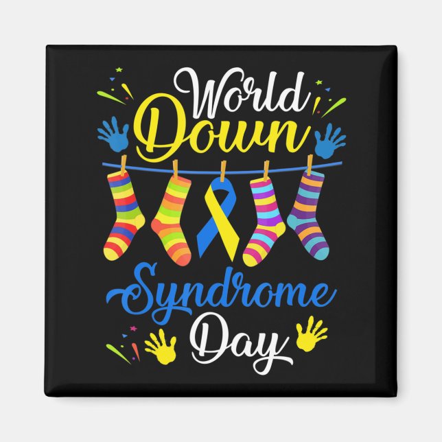 Imán Día Mundial del Síndrome de Down La conciencia se  (Frente)