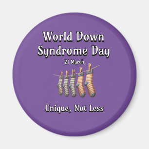 Imán Día Mundial del Síndrome de Down. No menos