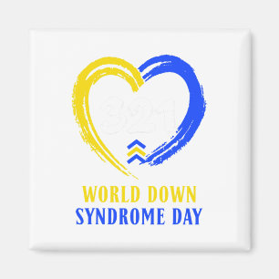 Imán Día Mundial del Síndrome de Down para Combatir Ide