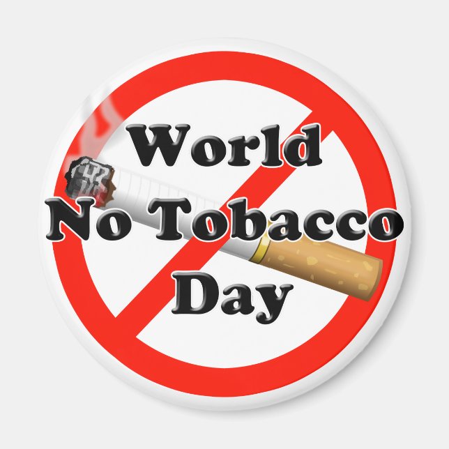 Imán Día Mundial sin Tabaco (Frente)