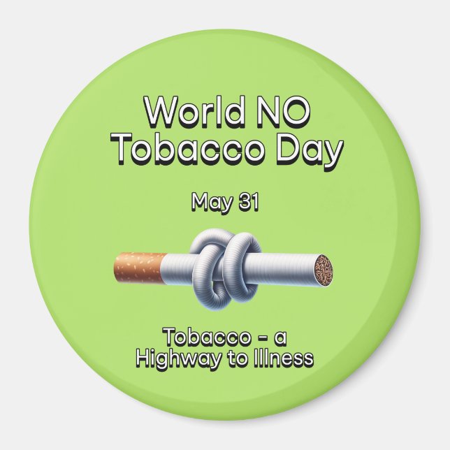 Imán Día Mundial sin Tabaco: 31 de mayo (Frente)