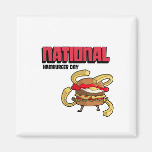 Imán Día Nacional de Hamburguesa