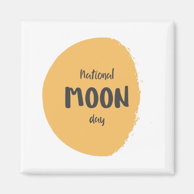 Imán Día Nacional de la Luna (Frente)