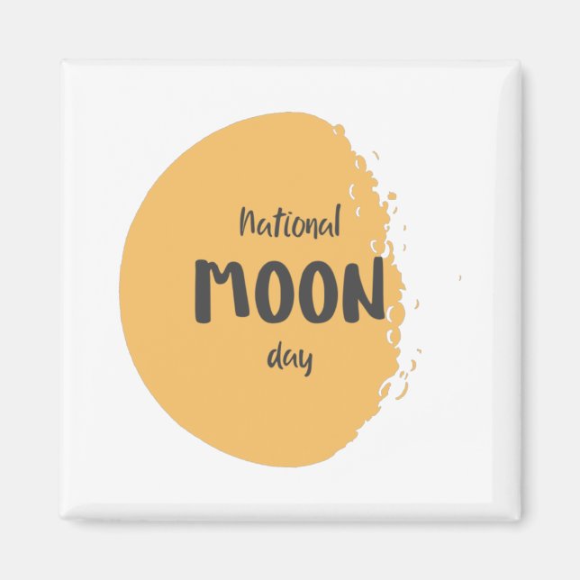 Imán Día Nacional de la Luna (Frente)